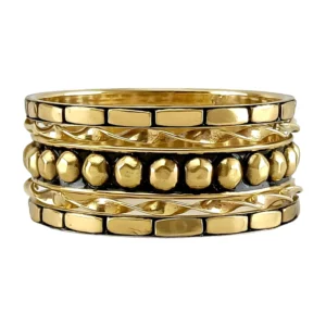 Golden Memoir Bangles Set
