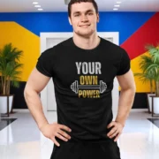 Your Own Power Regular Fit T-Shirt for Gym Lovers