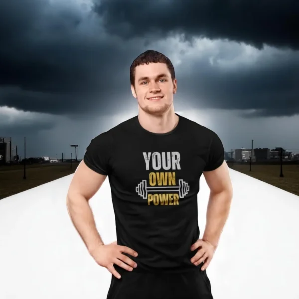 Your Own Power Regular Fit T-Shirt for Gym Lovers - Image 3
