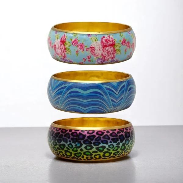 Printed Metal Bangles Combo-1 - Image 3