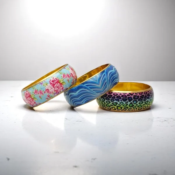 Printed Metal Bangles Combo-1 - Image 2