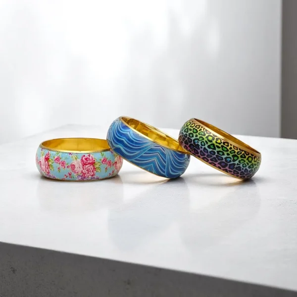 Printed Metal Bangles Combo-1 - Image 4