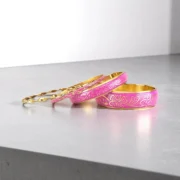 Handmade Blooming Paper Flower Bangles Set - Unique Floral Jewelry Collection - Image 3