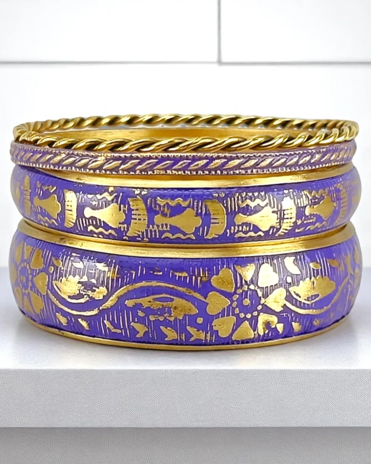 Vibrant Purple Bangles Set
