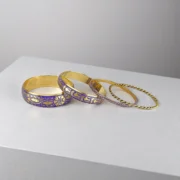 Vibrant Purple Bangles Set - Image 4