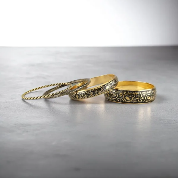 Bloom in Dark Bangles Set - Image 5
