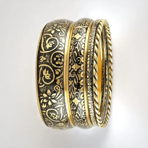 Bloom in Dark Bangles Set - Image 6