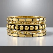 Golden Memoir Bangles Set