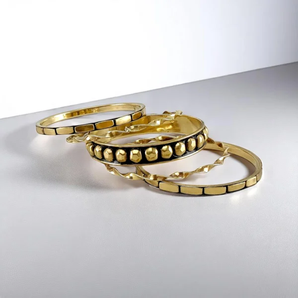 Golden Memoir Bangles Set - Image 4