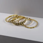 Golden Memoir Bangles Set - Image 3