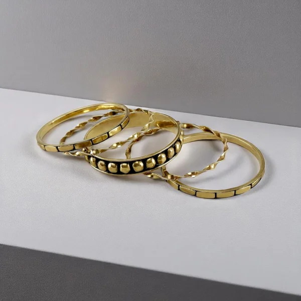 Golden Memoir Bangles Set - Image 3